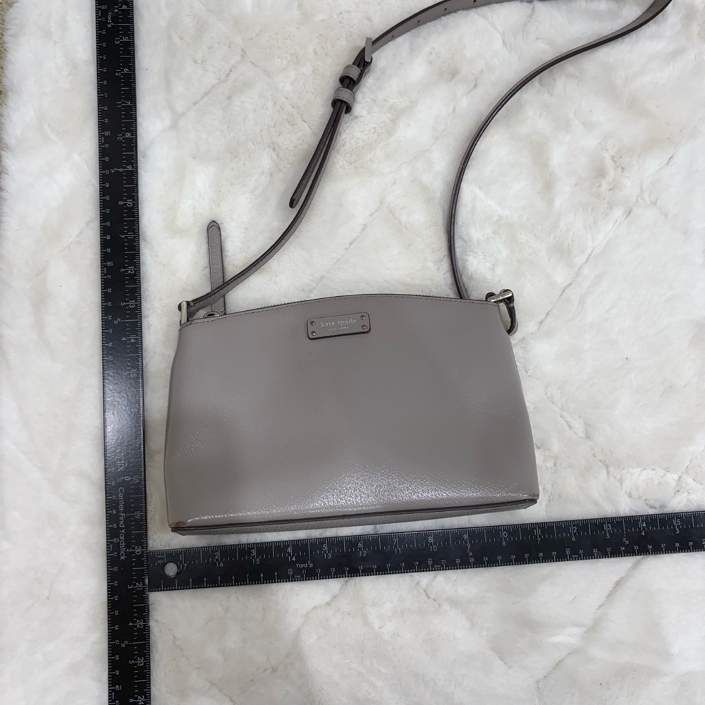 Kate Spade Gray Leather Crossbody Bag - Picture 4 of 5
